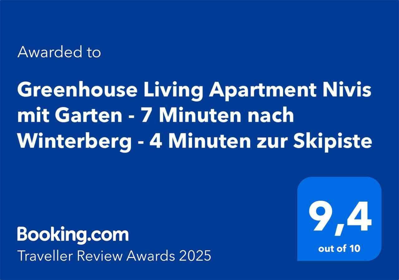 Greenhouse Living Apartment Nivis Mit Garten - 4 Minuten Nach Winterberg - Wandern, Mountainbike Fahren - Natur Geniessen Медебах Екстериор снимка